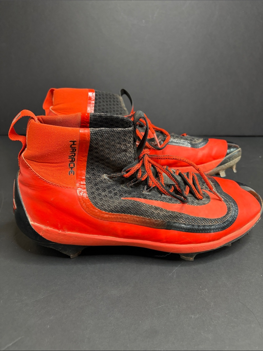 Nike Hypervenom High Top Cleats Orange Black Men’s 10.5 743259-080